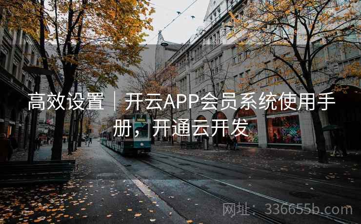 高效设置|开云APP会员系统使用手册,开通云开发 高效设置|开云APP会员系统使用手册,开通云开发