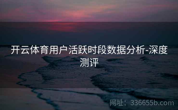 开云体育用户活跃时段数据分析-深度测评